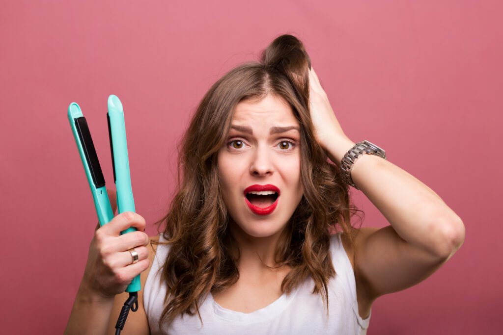 Avoid styling your hair
