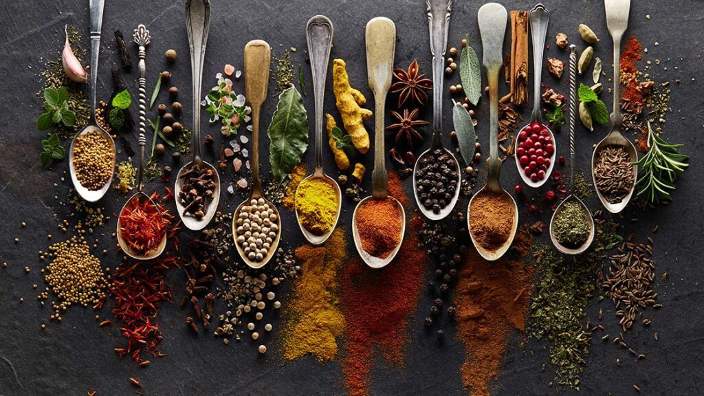 Spices and Herbs-nutritive value of indian foods