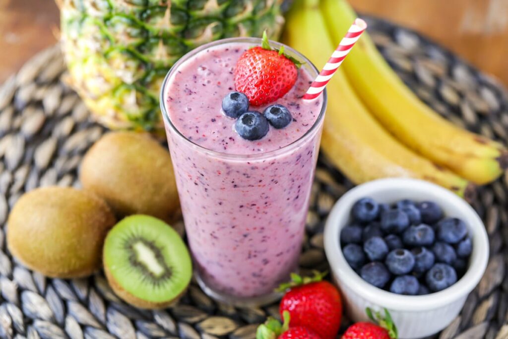 Fresh Fruit Smoothie-Sattvic food recipes