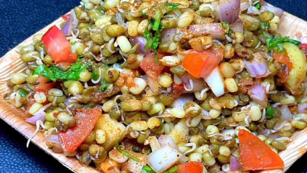 Sprouts Chaat-indian snacks for diabetes